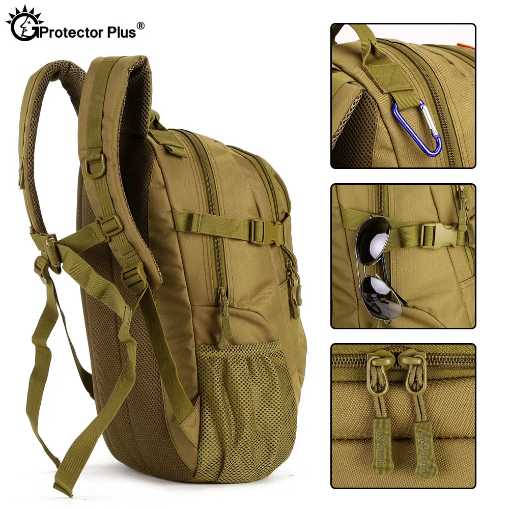 Mochila táctica PROTECTOR PLUS de 25L, mochila de camuflaje para campo, para acampar al aire libre, pesca, bolsa de viaje deportiva impermeable de nailon 900D - imagen 5