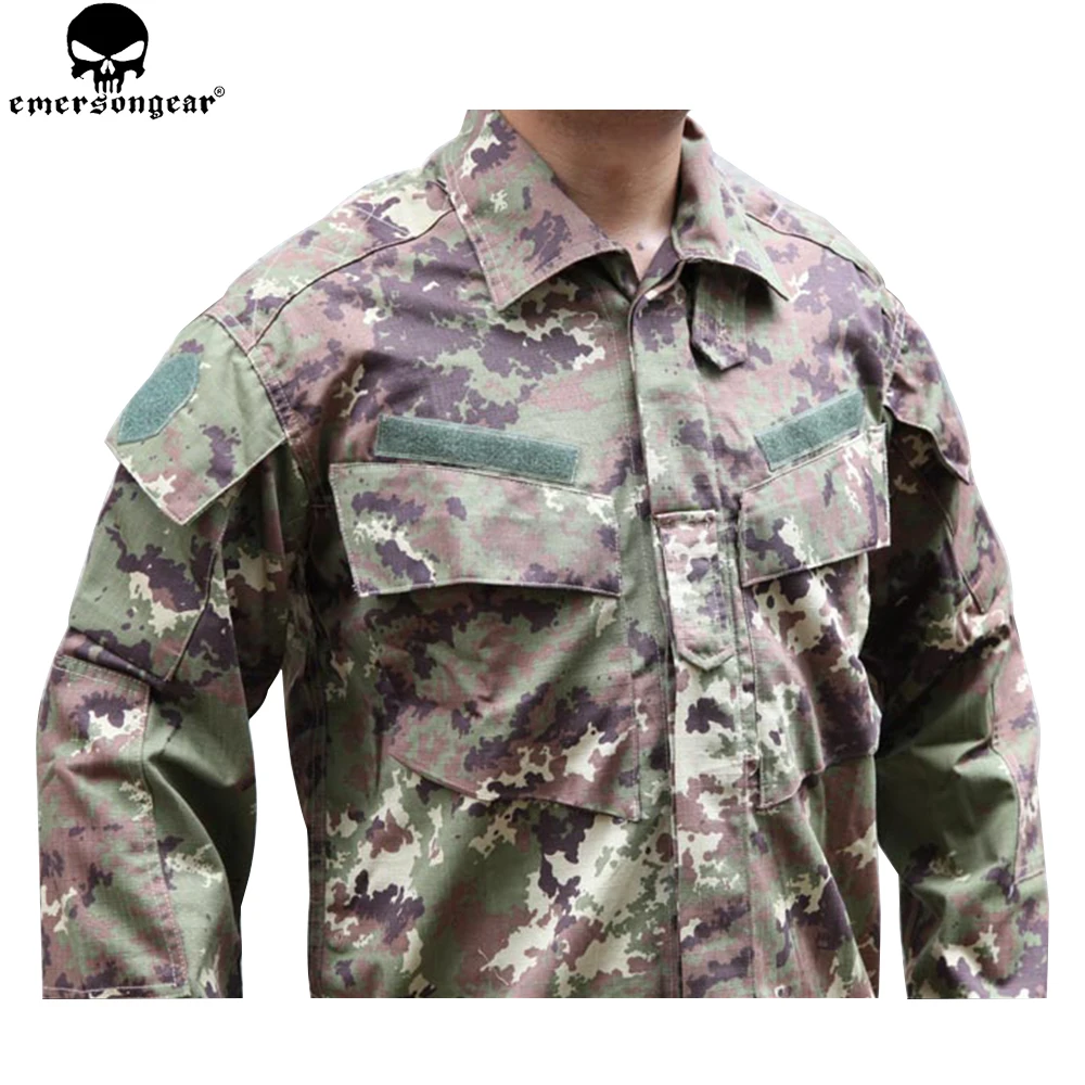 EMERSONGEAR-traje de combate para juegos de Paintball, uniforme italiano Vegatata, camiseta táctica de caza Airsoft, pantalones VEG EM6981 - imagen 3