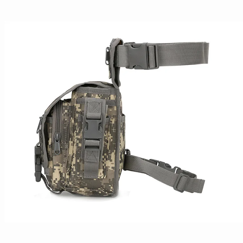 Bolsa táctica de pierna caída para hombre, riñonera de cintura para muslo, accesorios de caza, bolsa Molle para senderismo, Camping, ciclismo - imagen 4