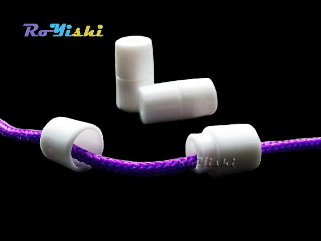 Conectores de barril Pop para Paracord y cordones de cinta, hebillas de plástico de seguridad, blanco, 50 unids/paquete, Envío Gratis - imagen 3