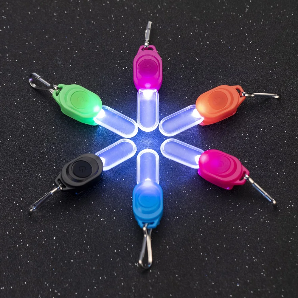 Mini llavero con luz LED parpadeante nocturna con cremallera, luz para caminar, perro, mascota, niño, mochila, ropa, senderismo, luz de seguridad de emergencia - imagen 3