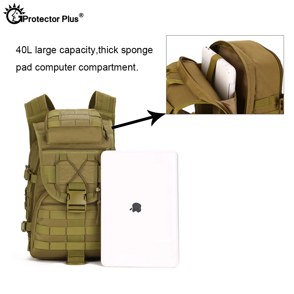 PROTECTOR PLUS 40L táctico X7 mochila impermeable ocio Swordfish bolsas de movimiento al aire libre viaje ordenador Molle bolsa - imagen 5