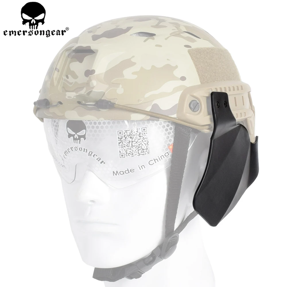 Emersongear FAST Protectores para los oídos para casco, almohadillas protectoras de plástico ABS, cubierta lateral para casco táctico, accesorios para riel, juego Airsoft - imagen 4