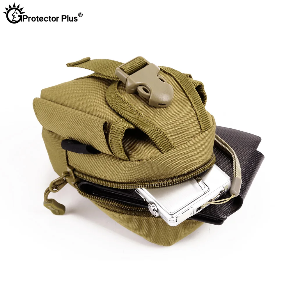 Bolsa táctica pequeña para teléfono móvil, accesorio de sistema Molle para deportes al aire libre, impermeable, 4,5 pulgadas - imagen 5