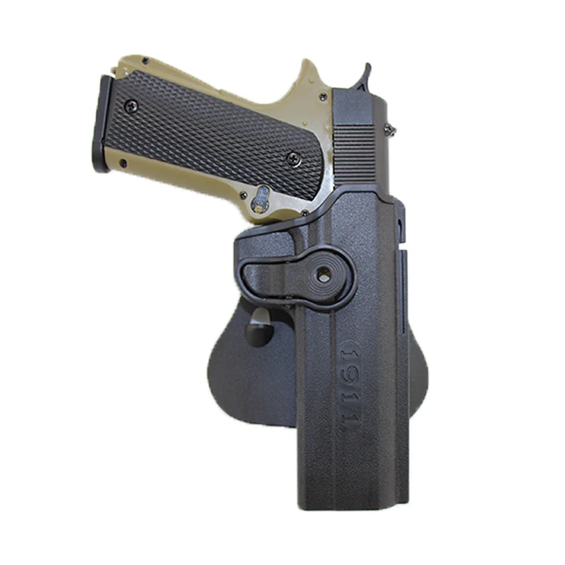 IMI-funda de pistola de liberación rápida 1911, cinturón de mano derecha para pistola M1911, caza, combate, tiro con bolsa de revista - imagen 2