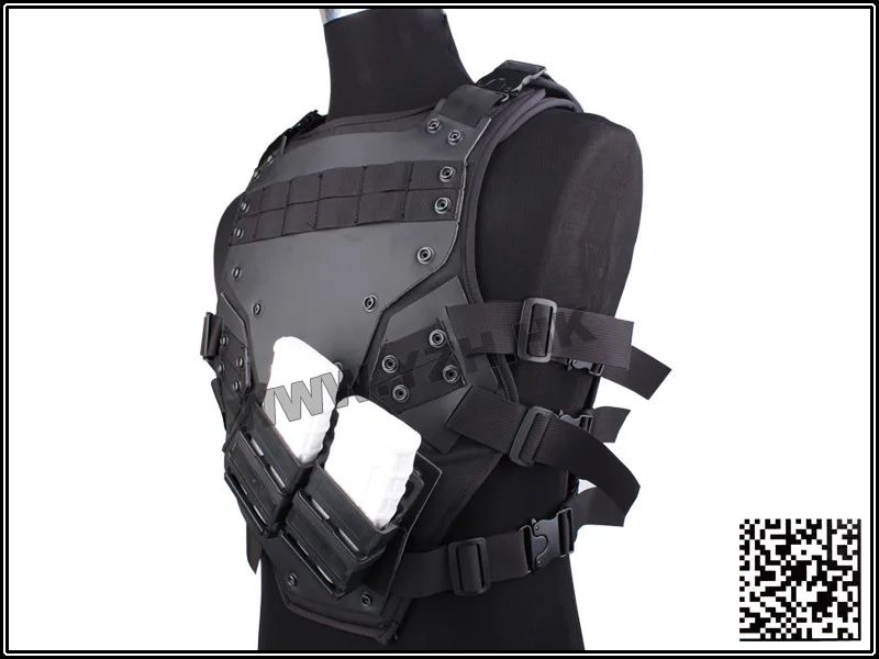 Molle Tactical Transformer 3 NEST Body Armor Chaleco, Negro - imagen 3