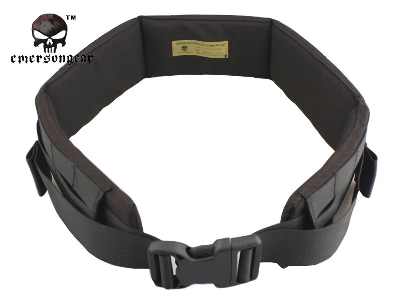 Emersongear MOLLE Cinturón patrulla acolchado Cinturón de combate Airsoft EM1760 Negro - imagen 3