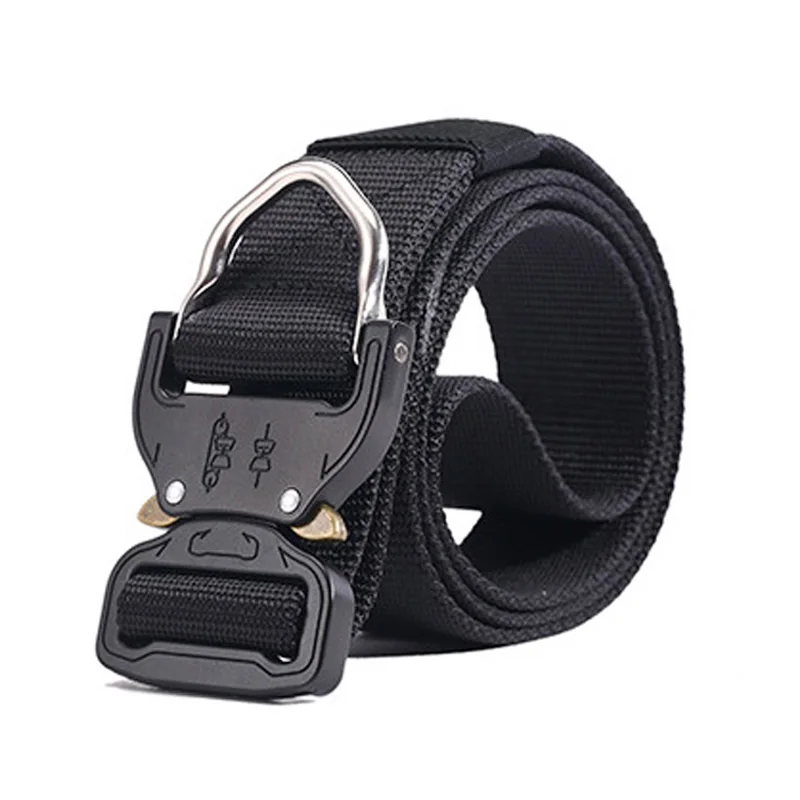 VULPO cinturón táctico de caza, cinturones tácticos de nailon ajustables con hebilla de Metal, accesorios de caza - imagen 2