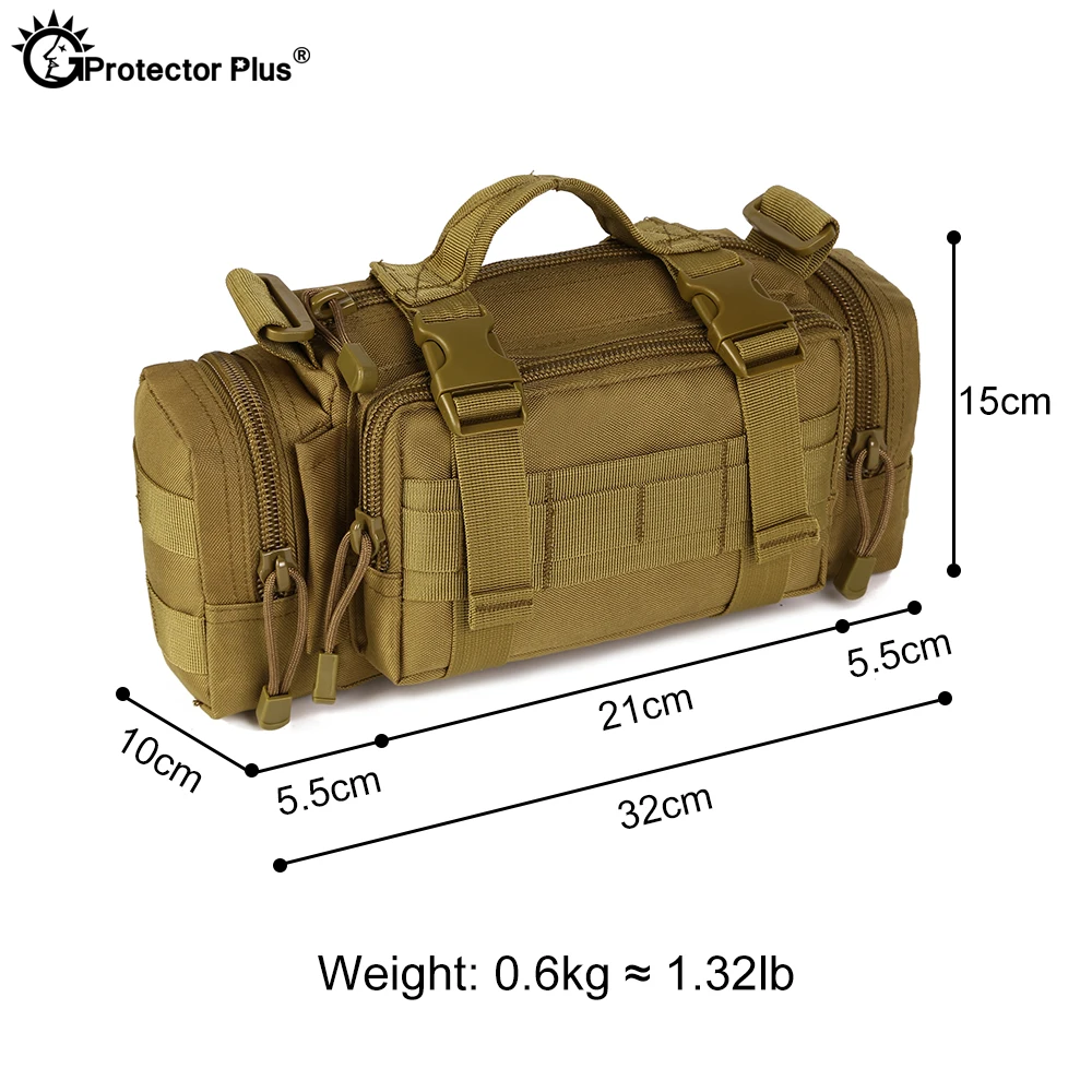 PROTECTOR PLUS Riñonera táctica 3 en 1, mochila de hombro multifuncional para senderismo y caza al aire libre, bolsa deportiva impermeable para hombre - imagen 2
