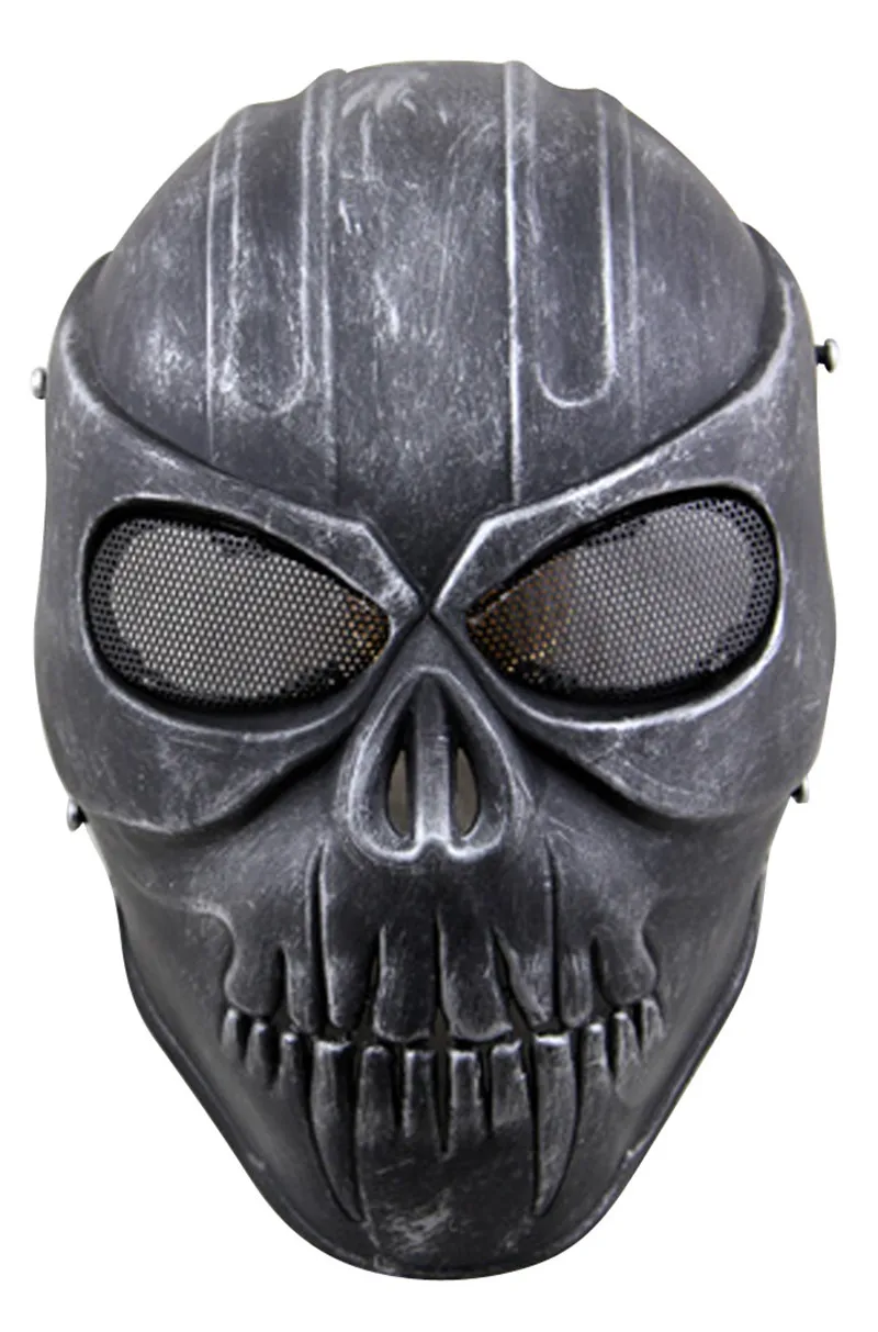 ZJZ02 máscara protectora de cara completa, máscara de calavera táctica, Kimen Ghost, CS Wargame, Airsoft, Paintball, caza, fiesta de Halloween - imagen 5