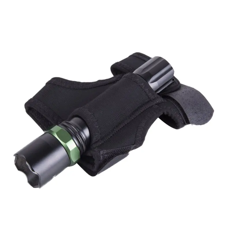 Soporte para linterna LED de buceo, soporte para brazo de mano de neopreno elástico suave subacuático, correa para muñeca, guante ajustable, manos libres - imagen 4