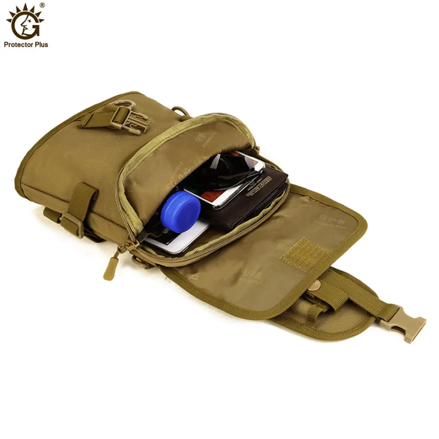 Bolso de pecho informal para hombre, bolsa cruzada Oxford impermeable, bandolera pequeña, bolso táctico de viaje para el pecho - imagen 5