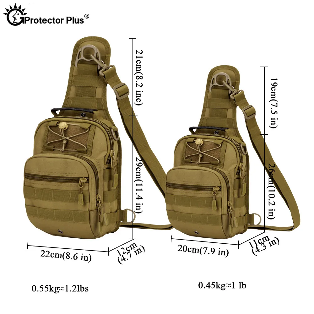 Mochila táctica militar para acampar para hombre, bolsa cruzada para exteriores, senderismo, Sling, paquete de pecho, bolsa de pesca - imagen 4