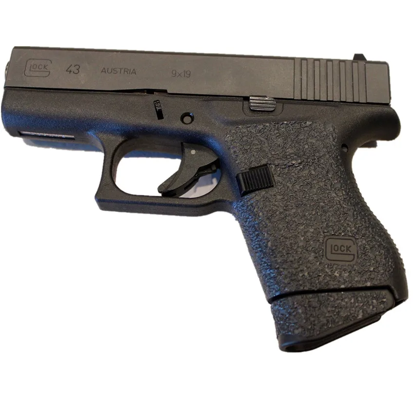 Guante de Cinta de agarre con textura de goma antideslizante, Funda personalizada para Glock 43, apta para pistola de 9mm, accesorios para revistas