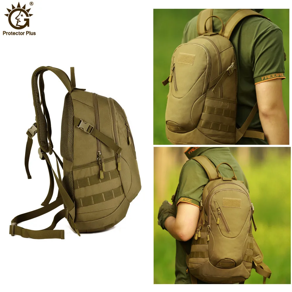 Mochila táctica del ejército militar al aire libre 3D, mochila de viaje impermeable, Camping, senderismo, senderismo, bolsa de camuflaje, 20L - imagen 5