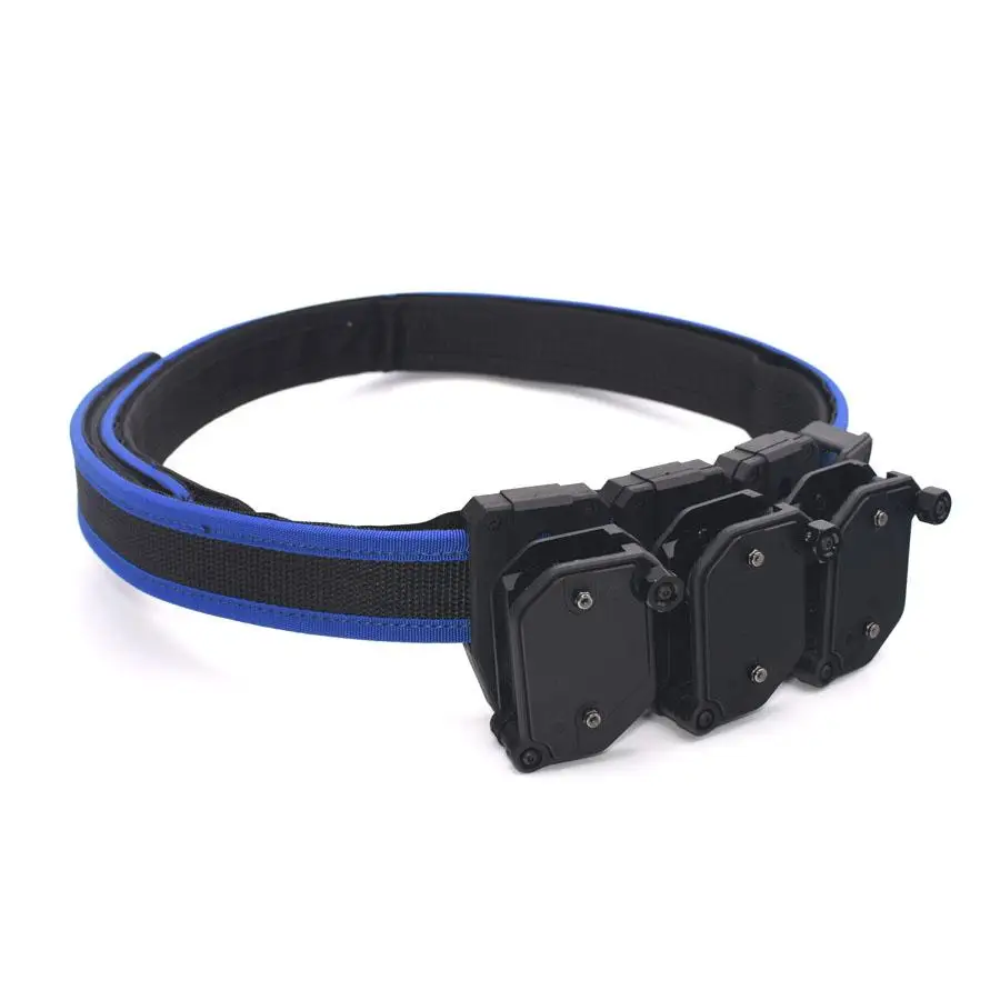 Cinturón de tiro de alta velocidad IPSC USPSA azul con cargador de pistola de velocidad multiángulo 3x - imagen 3