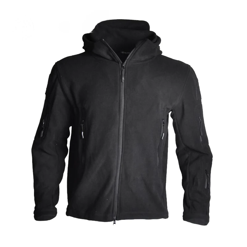 Chaqueta táctica Softshell para hombre, forro polar, chaqueta térmica a prueba de viento, sudaderas con capucha, ropa para senderismo, Camping, rompevientos - imagen 3