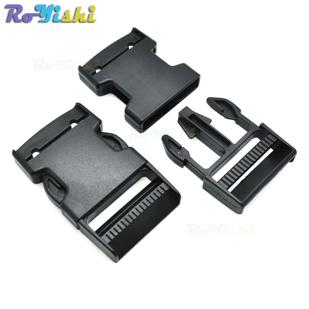 Hebilla de Liberación lateral de plástico para correas de mochila, 1-1/2 "(40mm), color negro - imagen 5