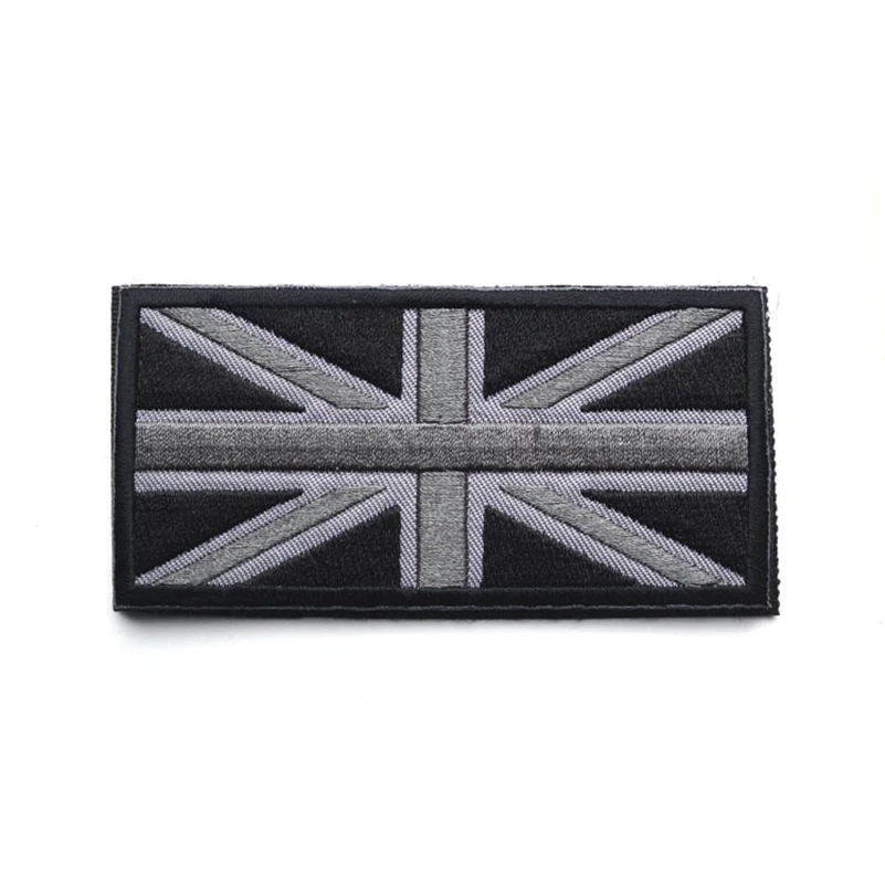 Bandera Nacional del Reino Unido de Gran Bretaña emblema bordado parche Hook & Loop insignia del ejército 3D insignias militares tácticas - imagen 5