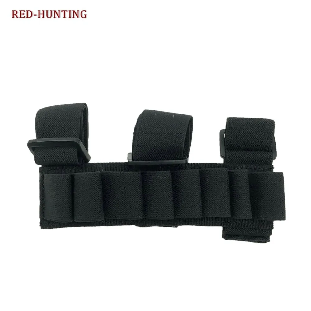 Airsoft-funda de bala táctica redonda, soporte de carcasa de escopeta, portador de munición de nailon, banda para el brazo, bolsa de munición de caza, 8 unidades - imagen 2