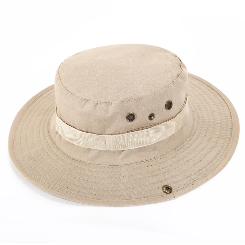 Sombrero redondo de algodón para hombre y mujer, gorra de cubo de camuflaje de la selva, para pesca al aire libre, Camping, montañismo, protector solar, Boonie - imagen 4