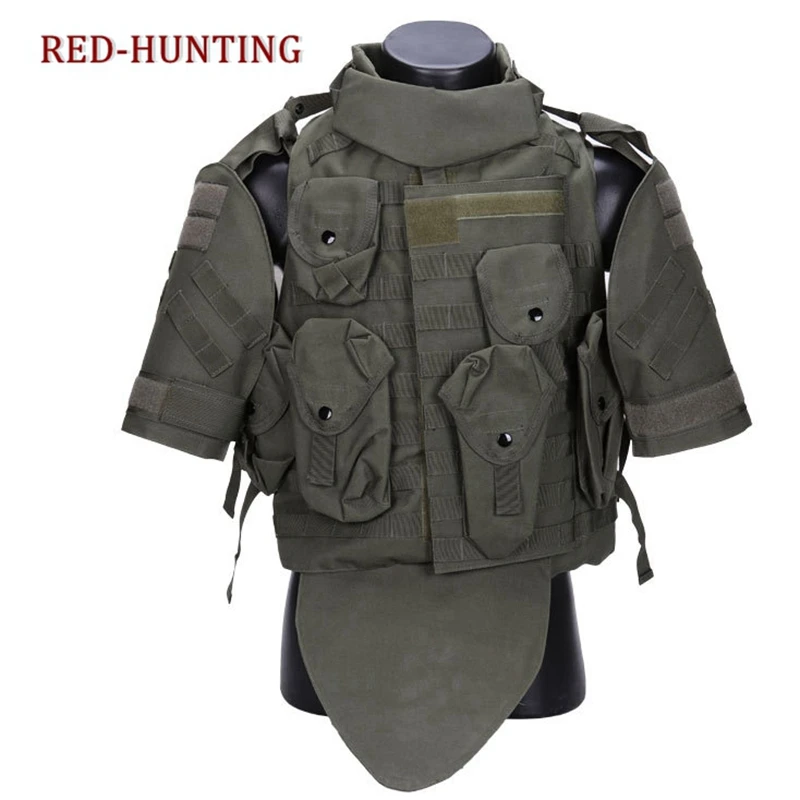 Nuevo chaleco táctico OTV, armadura corporal de combate de camuflaje con bolsa/almohadilla, portador de placa de asalto Molle USMC, ropa CS - imagen 3