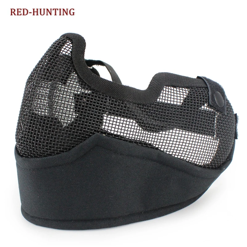 Máscara de media cara táctica Guardian Airsoft, malla de alambre de acero, multicolor - imagen 3