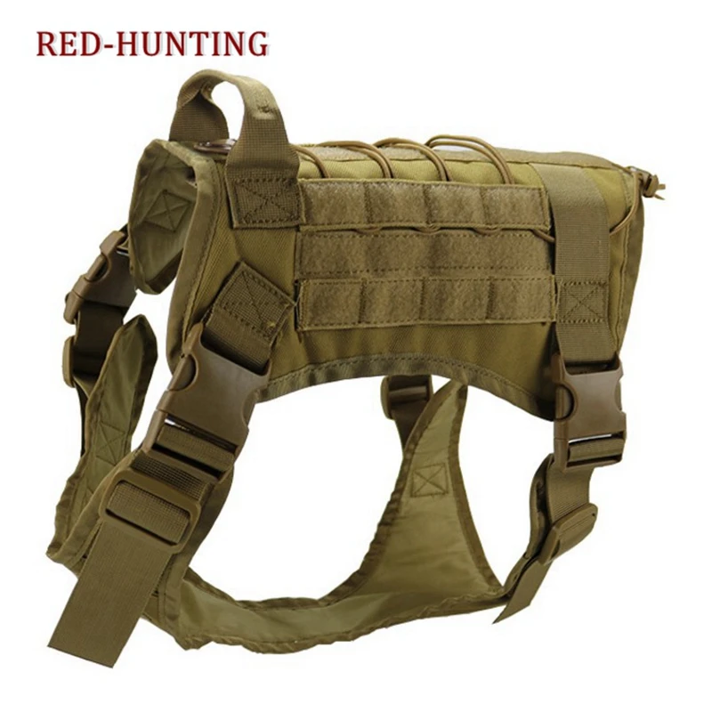Chaleco táctico K9 Molle para perro, arnés ajustable para entrenamiento de patrulla militar, con mango, novedad - imagen 2
