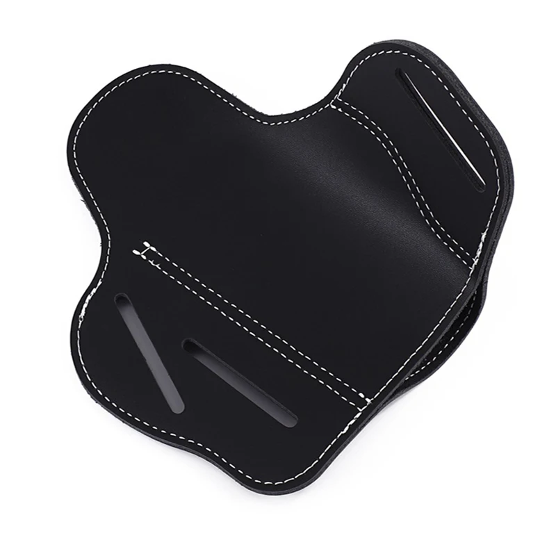 Funda para pistola táctica de mano derecha, funda para pistola con cinturón de cuero Airsoft para caza y tiro, para la mayoría de las pistolas 17 19 M9 1911 P226 - imagen 5
