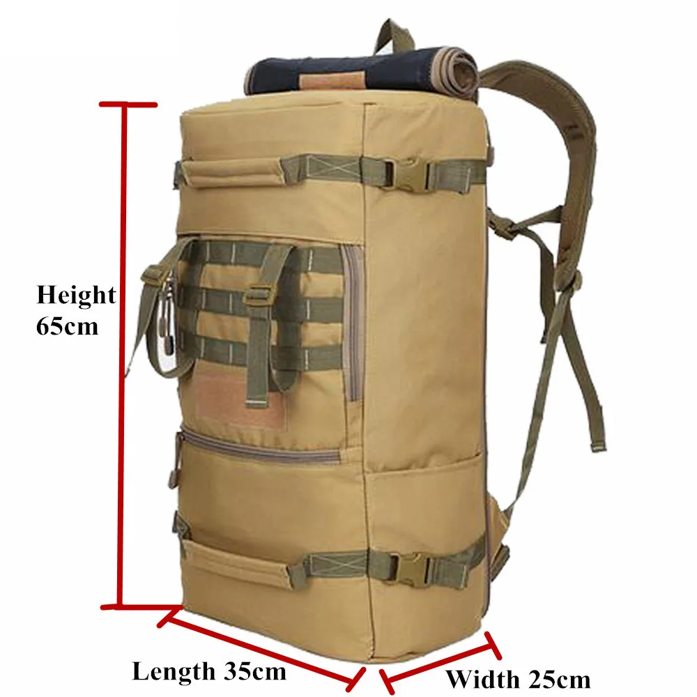 Nueva mochila de viaje multifuncional de doble hombro impermeable para exteriores de gran tamaño 56L resistente al desgaste bolsa de escalada para senderismo - imagen 3