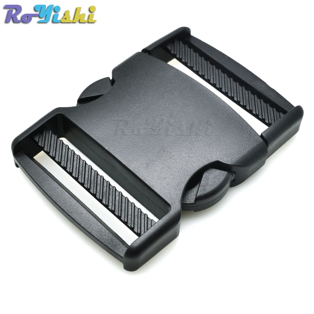 Hebillas de Liberación lateral plana de plástico, correas ajustables para pulseras Paracord, correas de 52mm, 2 ", 1 ud. - imagen 4