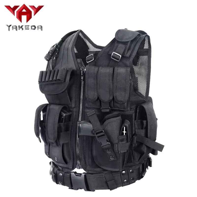 Chaleco táctico militar de la policía de YAKEDA Wargame Body Armor ropa deportiva Chaleco de caza CS artículos al aire libre equipo con 5 colores - imagen 5