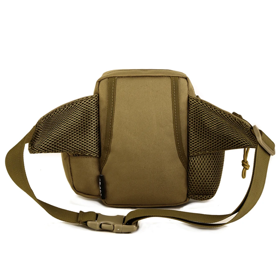 Riñoneras tácticas para exteriores, riñonera impermeable de nailon para escalada, cubierta para taza de agua, equipo fresco para acampar, bolsa para teléfono para senderismo y acampada - imagen 4