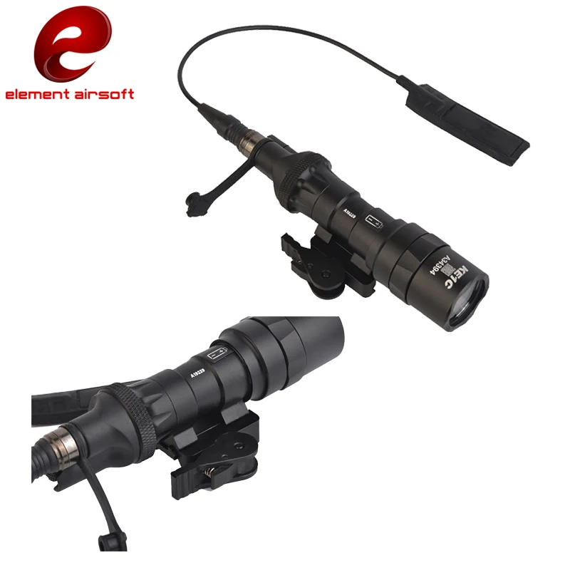 Element Airsoft-Luz LED táctica M600C para caza, linterna para arma con riel picatinny, 250 lúmenes, EX442 - imagen 2