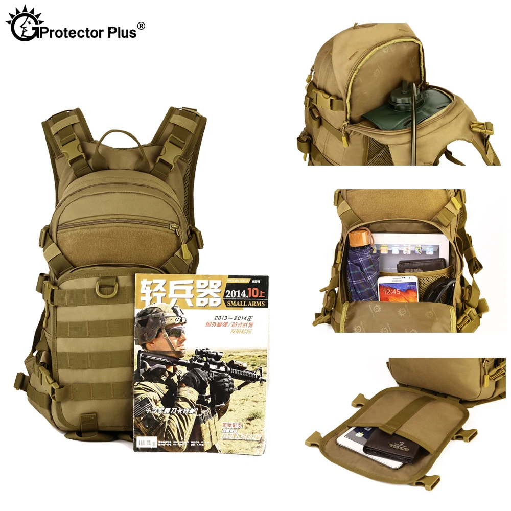 Mochila táctica protectora de 25L, impermeable, de alta calidad, para senderismo, caza, estilo militar, pequeña - imagen 4