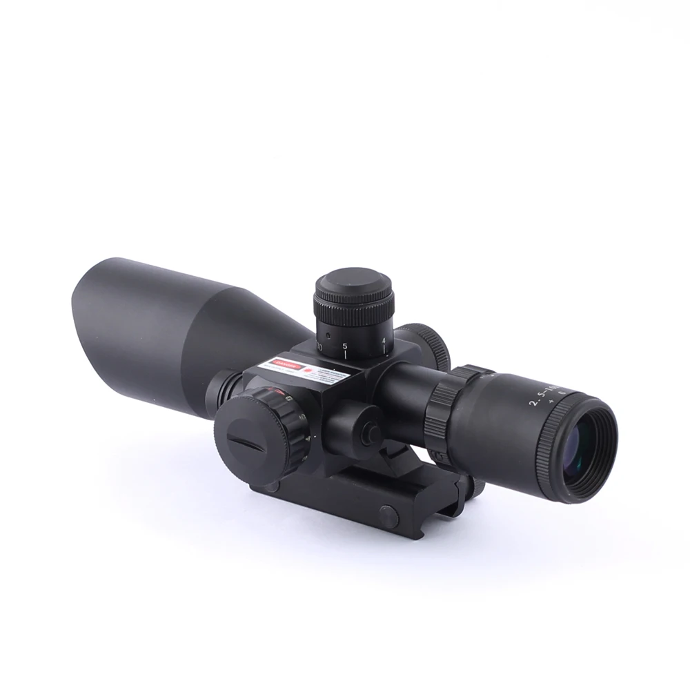 SPINA OPTICS-mira telescópica para caza, visor óptico holográfico con láser rojo, montaje en riel de 20mm, 2,5-10x40 E - imagen 4