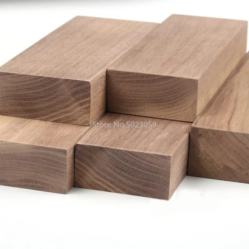 Cuchillo de nogal negro americano, mango de madera, cuchara, placa, materiales de fabricación, materiales artesanales para el hogar, 1 unidad - imagen 2