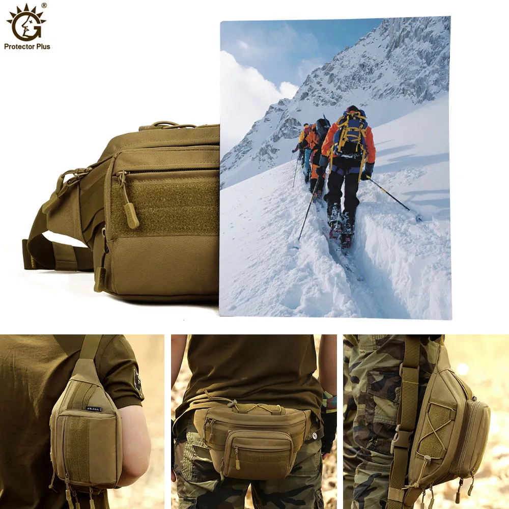 Bolsa táctica Molle, riñonera impermeable, riñonera para senderismo, pesca, deportes, caza, riñonera, bolsa deportiva táctica, cinturón - imagen 5