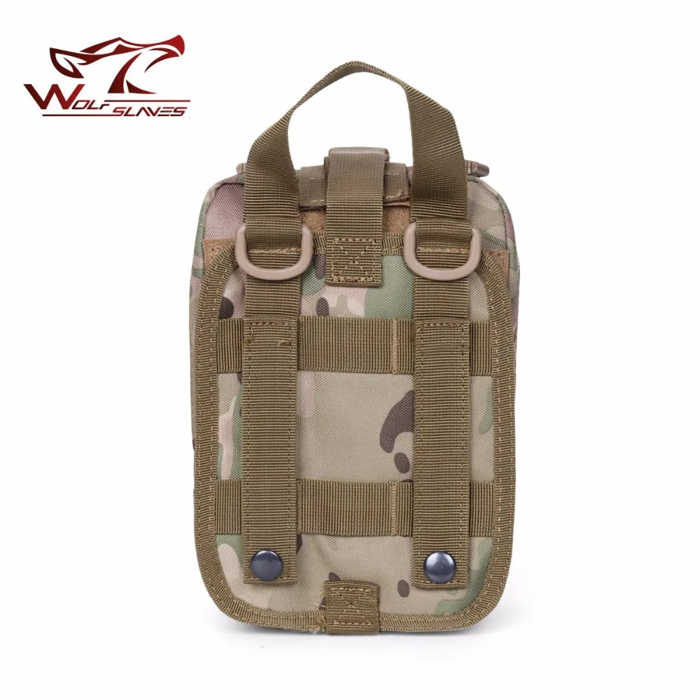 Bolsa táctica médica Molle de primeros auxilios, paquete de cintura militar, Kit de emergencia duradero, bolsa de herramientas para acampar al aire libre, viaje Molle - imagen 3