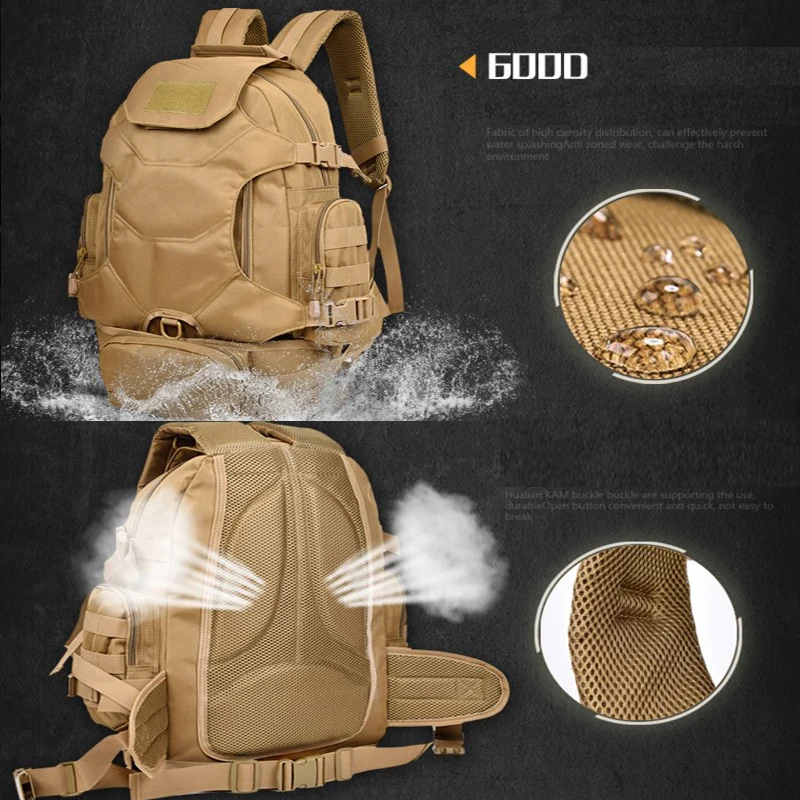 TAK YIYING-mochila táctica Molle para hombre, bolsa de viaje con cintura, para senderismo - imagen 5