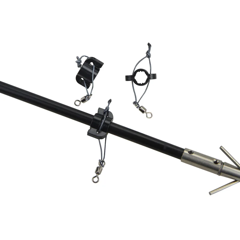 Toboganes de seguridad para pesca con arco, punta de flecha de alta calidad, ajuste de diámetro de 8mm, accesorios de tiro para eje de flecha, 6 unidades - imagen 3
