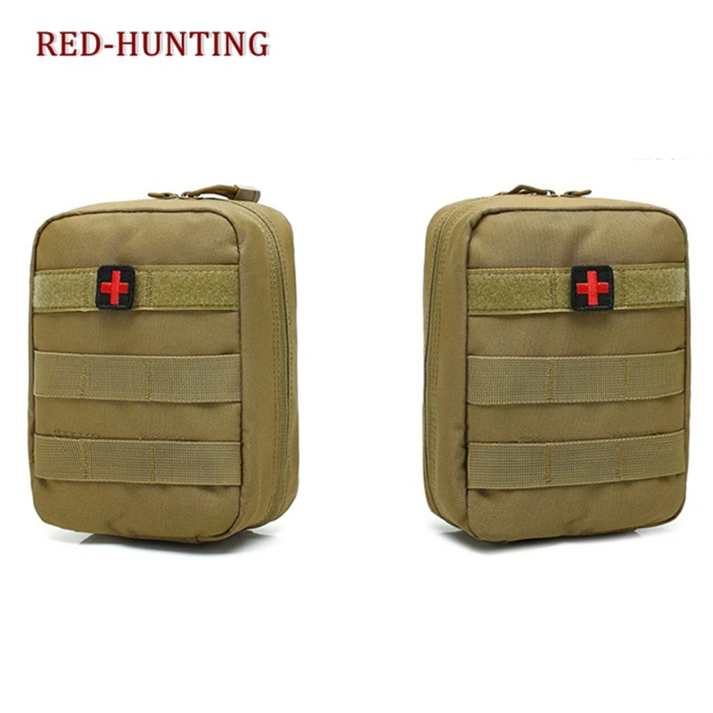 IFAK-bolsa compacta de nailon con parche de Cruz Roja EMT, bolsa médica para acampar y Turismo, EDC Blowout Molle, utilidad táctica, 1000D - imagen 4