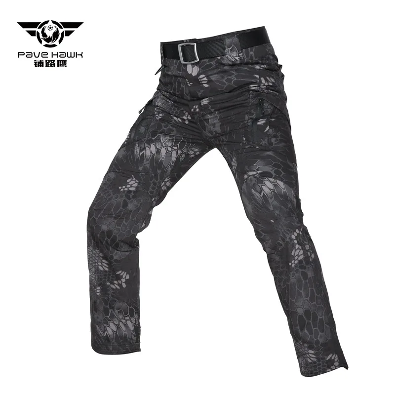 Pantalones tácticos de combate a cuadros para hombre, pantalón largo de camuflaje, ideal para senderismo al aire libre y entrenamiento de combate, talla grande 5XL, para primavera - imagen 2