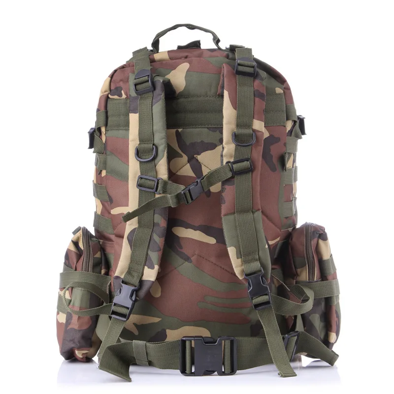 Mochila militar de asalto táctico Molle para hombre y mujer, morral grande de 50l para exteriores, senderismo, Camping, mochila de viaje - imagen 3