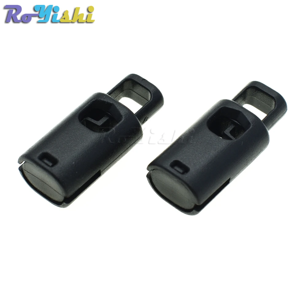 Tapón de bloqueo de cordón de plástico, Clip de palanca de cilindro para accesorios de ropa, 10 unids/paquete - imagen 5