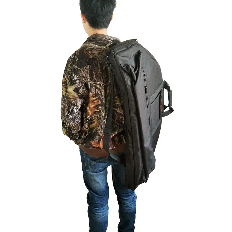 Bolsas de arco compuesto de tiro con arco de caza, estuche de equipo, bolsa de mango portátil, soporte de mochila de arco de lona - imagen 2