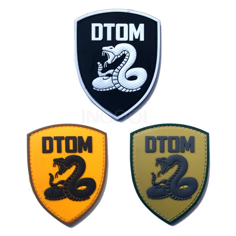 Parche militar de PVC 3D, insignias tácticas, parches de goma de serpiente para chaquetas, ropa y mochila - imagen 2