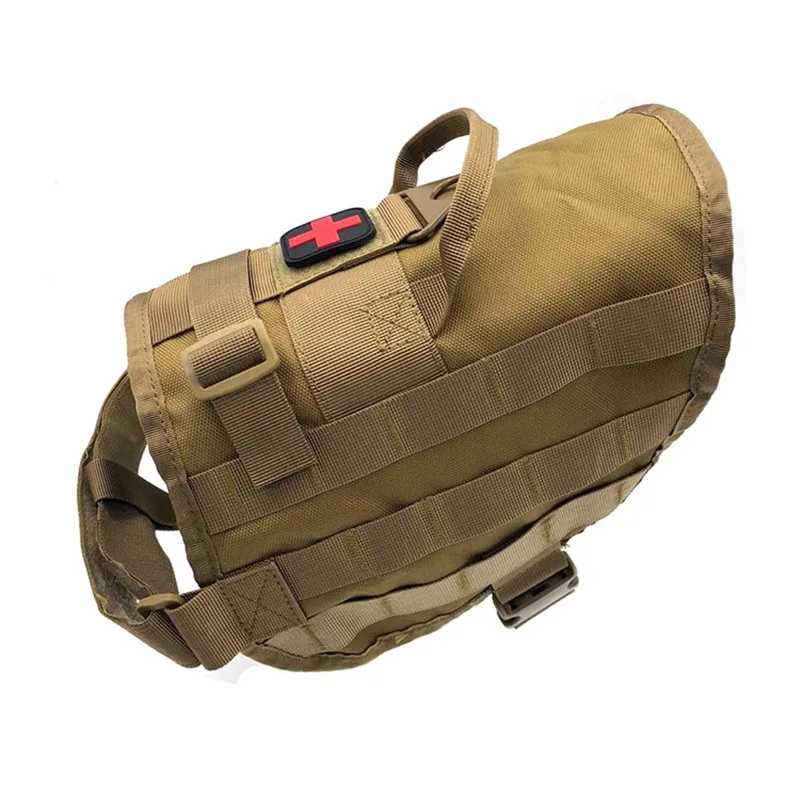 Chaleco táctico de nailon para entrenamiento de perros al aire libre, ropa impermeable, cubiertas traseras para perros, Molle de combate, resistente al desgaste - imagen 3