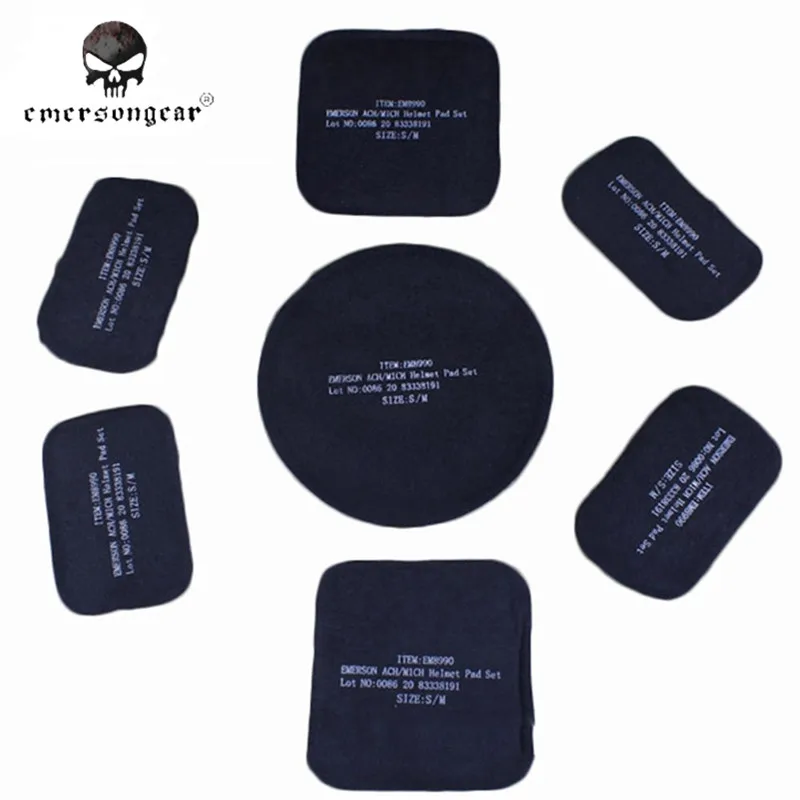 Emersongear-Juego de almohadillas para casco gris, accesorios de equipo de combate para caza ACH MICH Hemet Airsoft EM8989 - imagen 2