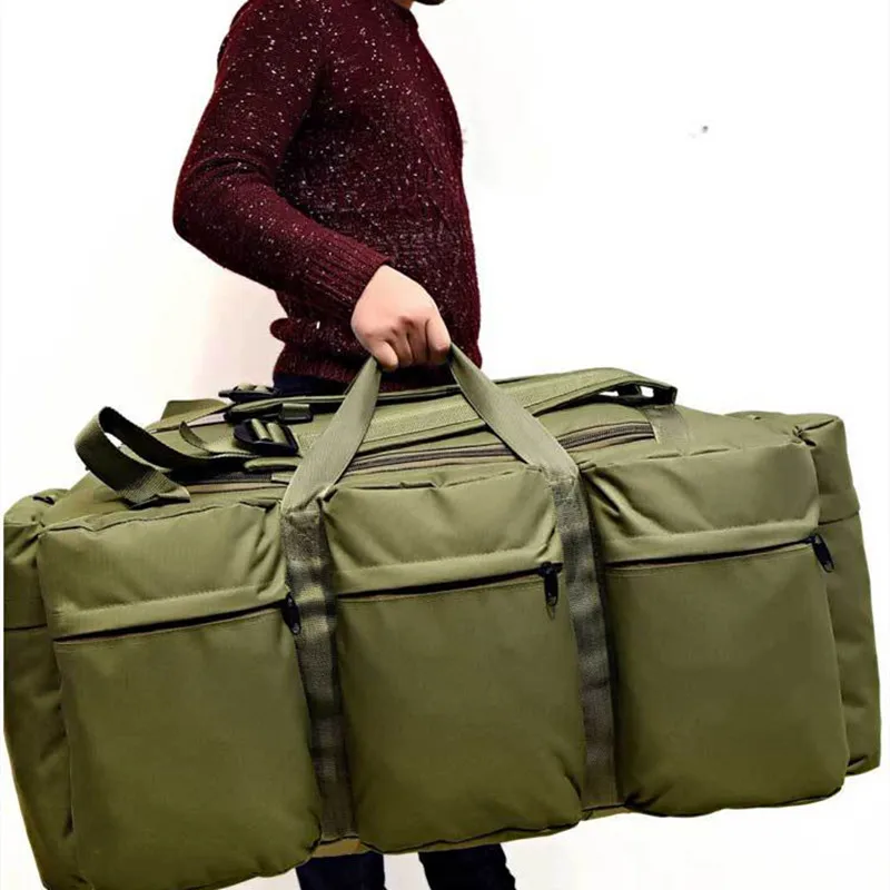 Bolsa de camuflaje para senderismo, bolso de gran capacidad para acampar al aire libre, escalada, tienda de viaje, mochila, Oxford, equipaje, bolsa táctica - imagen 2
